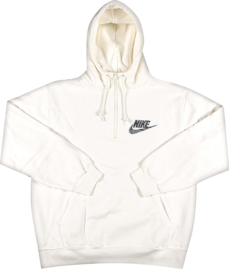 Толстовка Supreme x Nike Half Zip Hooded Sweatshirt 'White', белый
