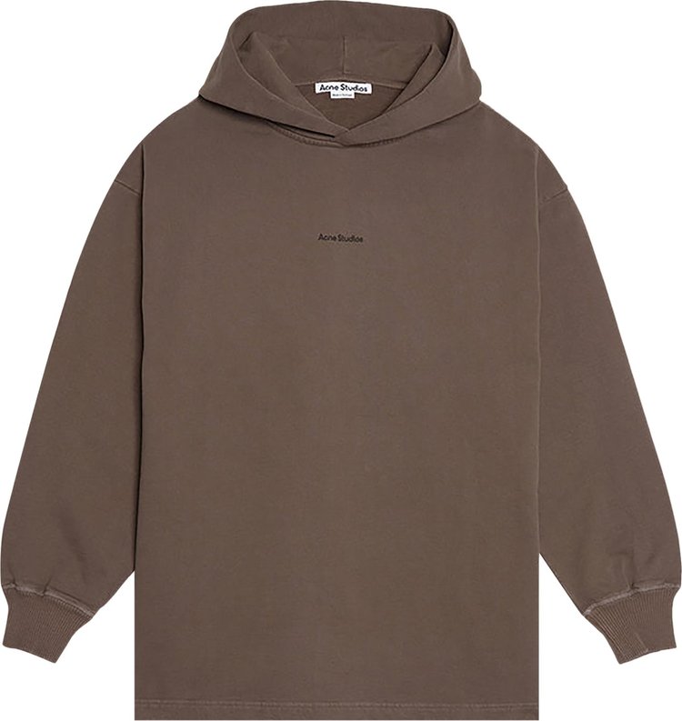 цена Толстовка Acne Studios Logo Hooded Sweatshirt 'Stone Grey', серый