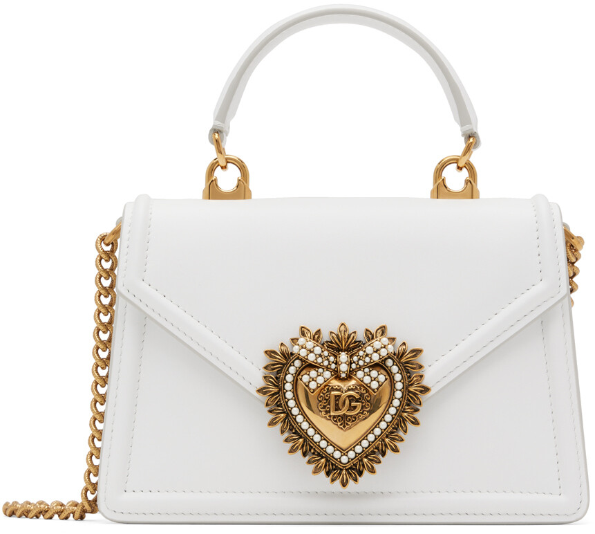 

Белая маленькая сумка Devotion Dolce & Gabbana