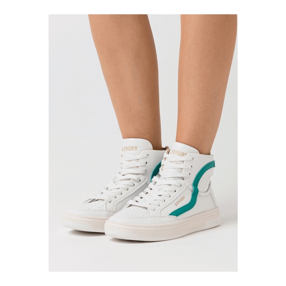 

Кроссовки Superdry Basket Lux, white/aqua