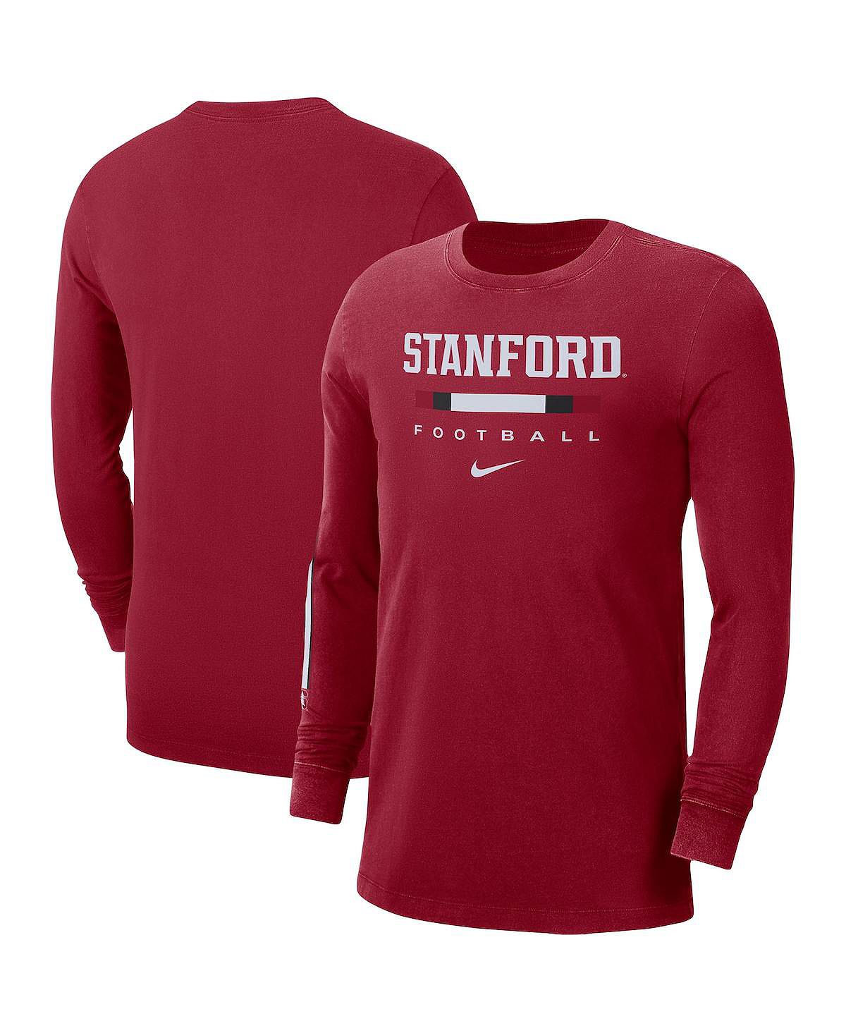 Мужская футболка cardinal stanford cardinal word с длинным рукавом Nike