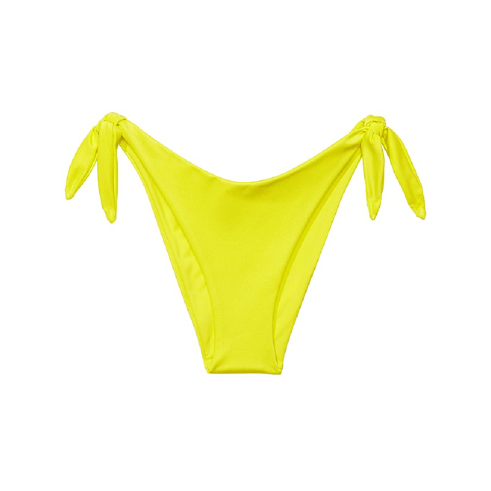 Плавки бикини Victoria's Secret Knotted Side-Tie Brazilian, желтый плавки бикини victoria s secret knotted high leg розовый