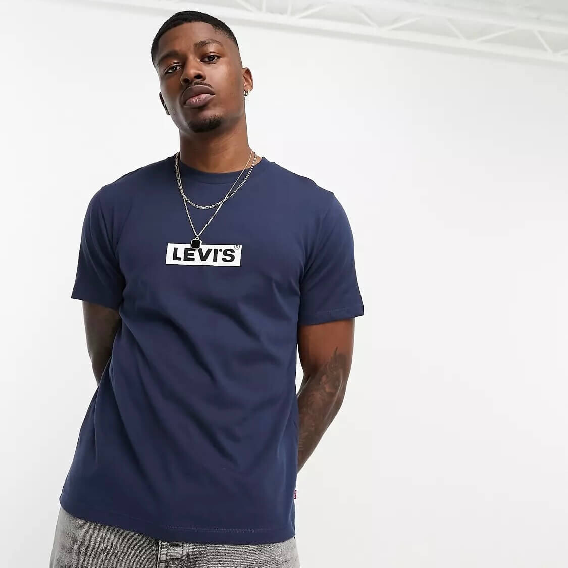 

Футболка Levi's x Asos Exclusive With Sport Logo, темно-синий