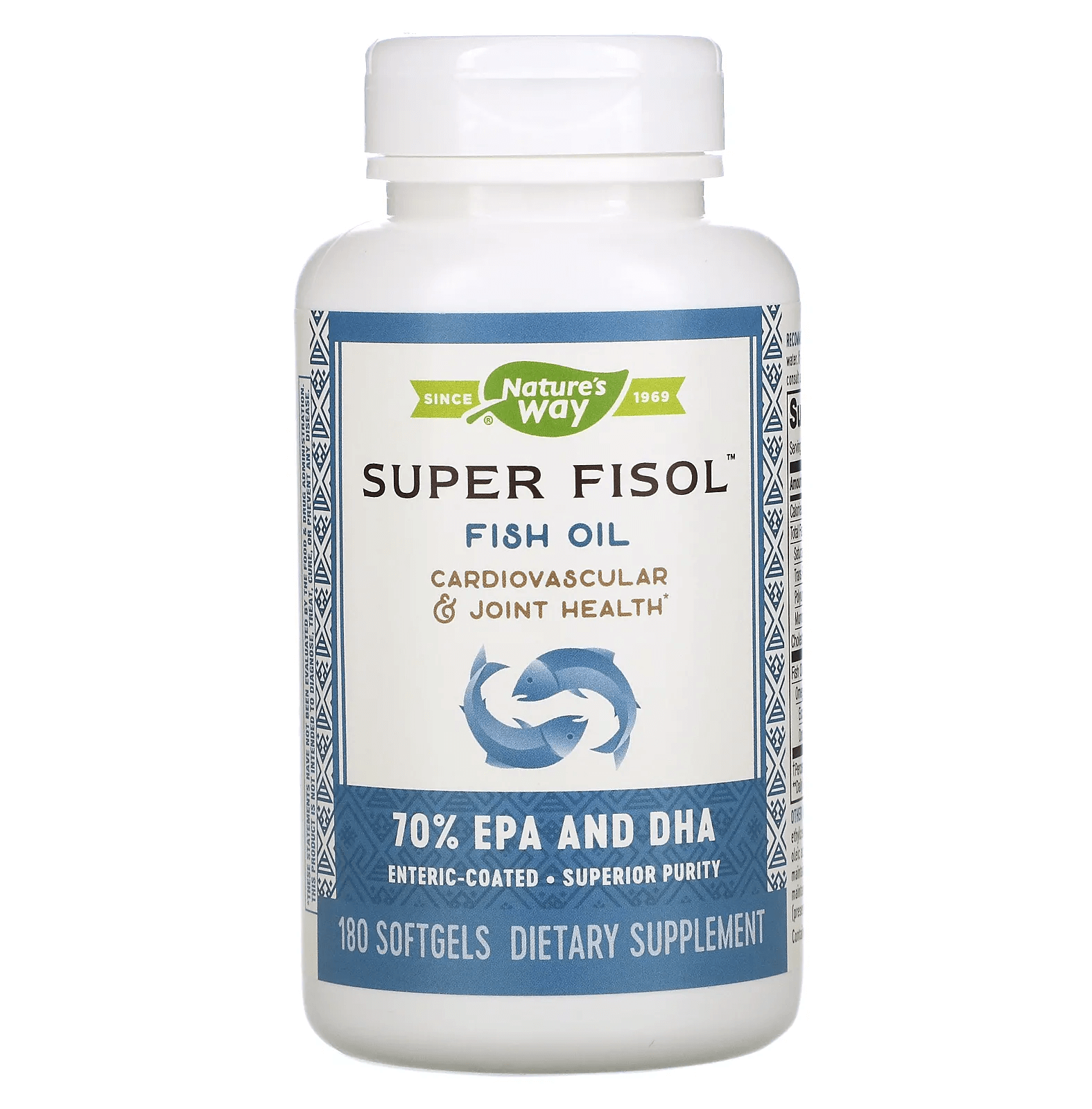 Super Fisol, рыбий жир 180 таблеток, Nature's Way barlean s рыбий жир из свежего улова омега 3 ультра эпк дгк апельсиновый вкус 60 мягких таблеток