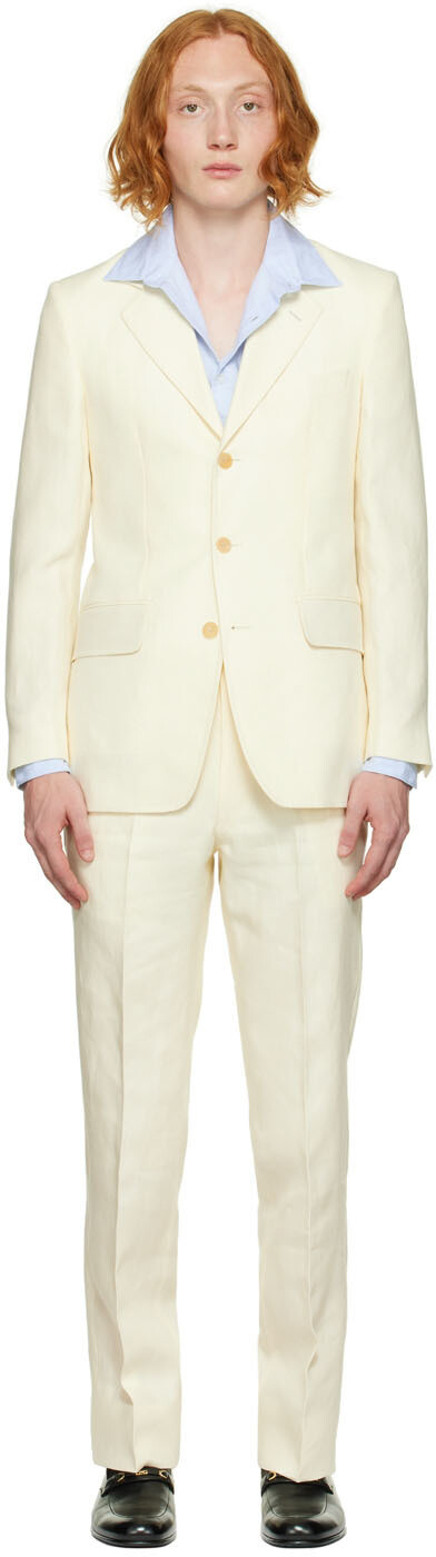 

Эксклюзивный льняной костюм SSENSE Off-White Husbands