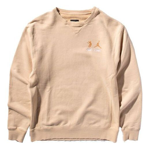 

Толстовка Air Jordan x union Crossover Logo Solid Color Sleeve Sports Round Neck Asia Edition Khaki, Хаки