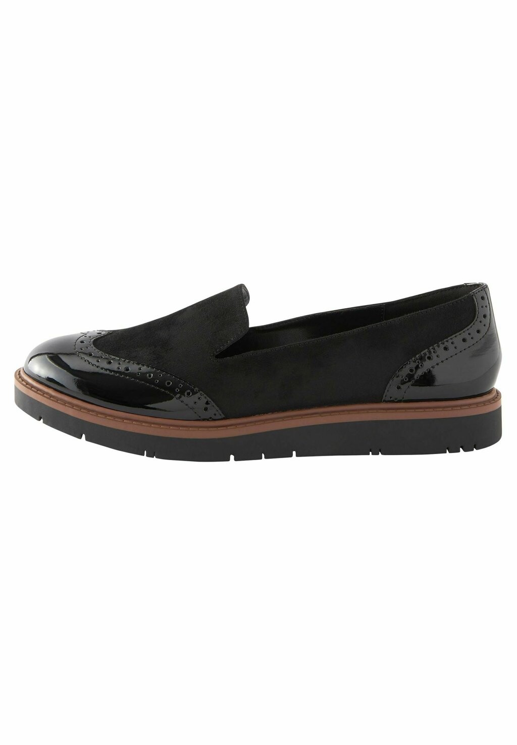 

Слипоны Forever Comfort Brogue Detail Chunky Next, черный