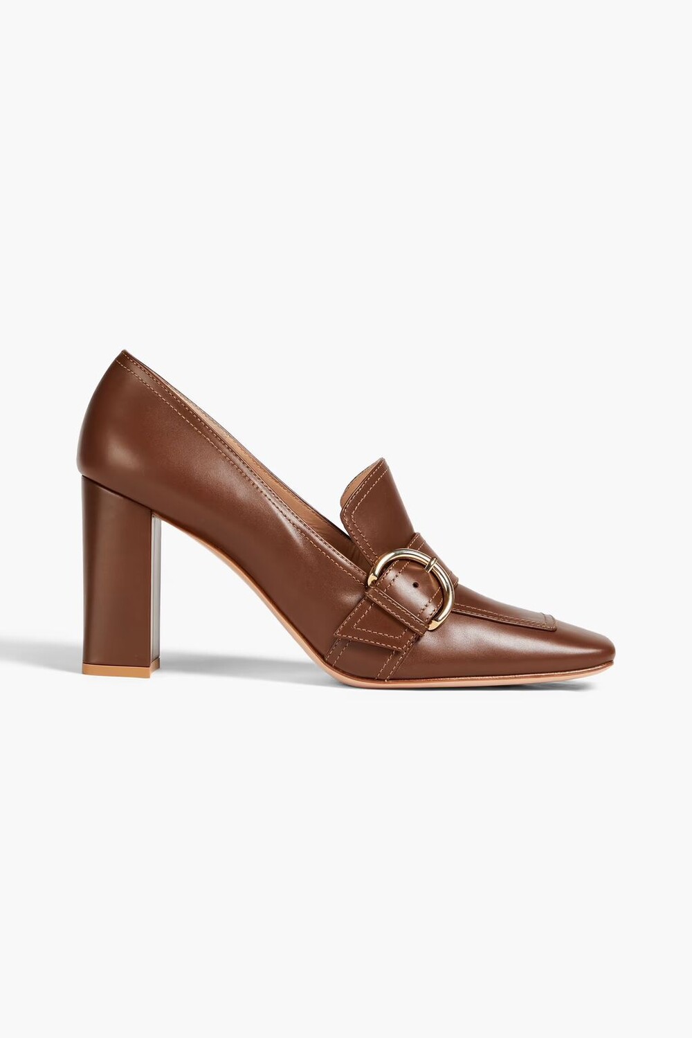 

Кожаные туфли с пряжкой Gianvito Rossi, коричневый