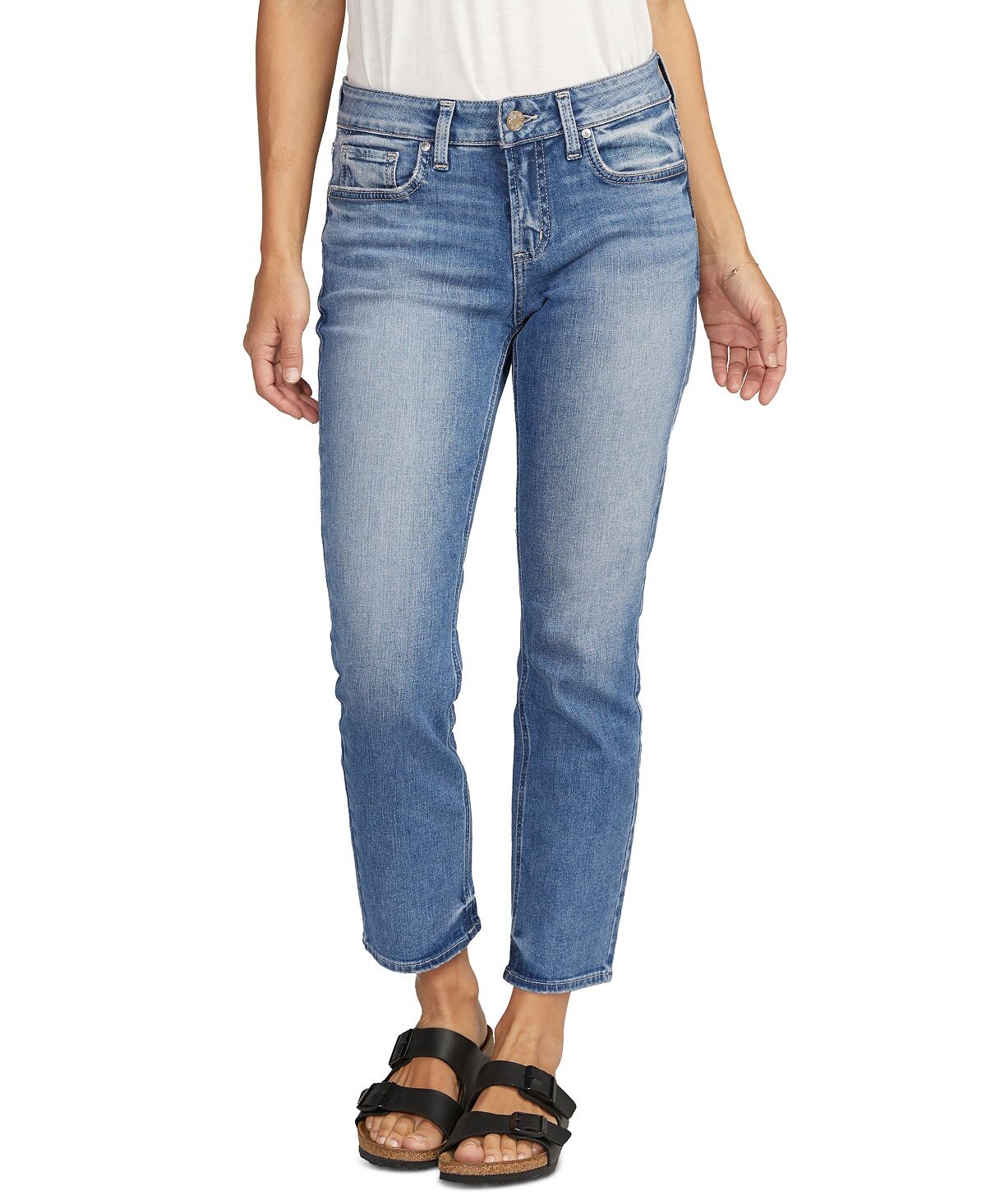 

Женские укороченные прямые джинсы Elyse Silver Jeans Co.