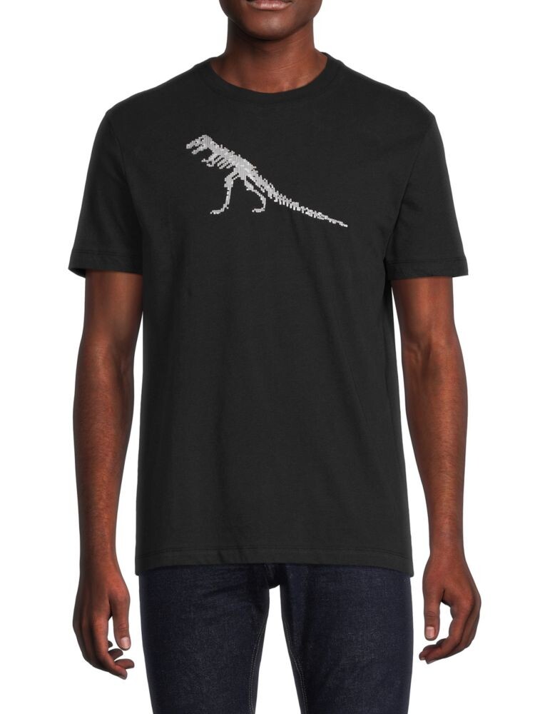 

Футболка с графическим рисунком Dino Pixel French Connection, черный