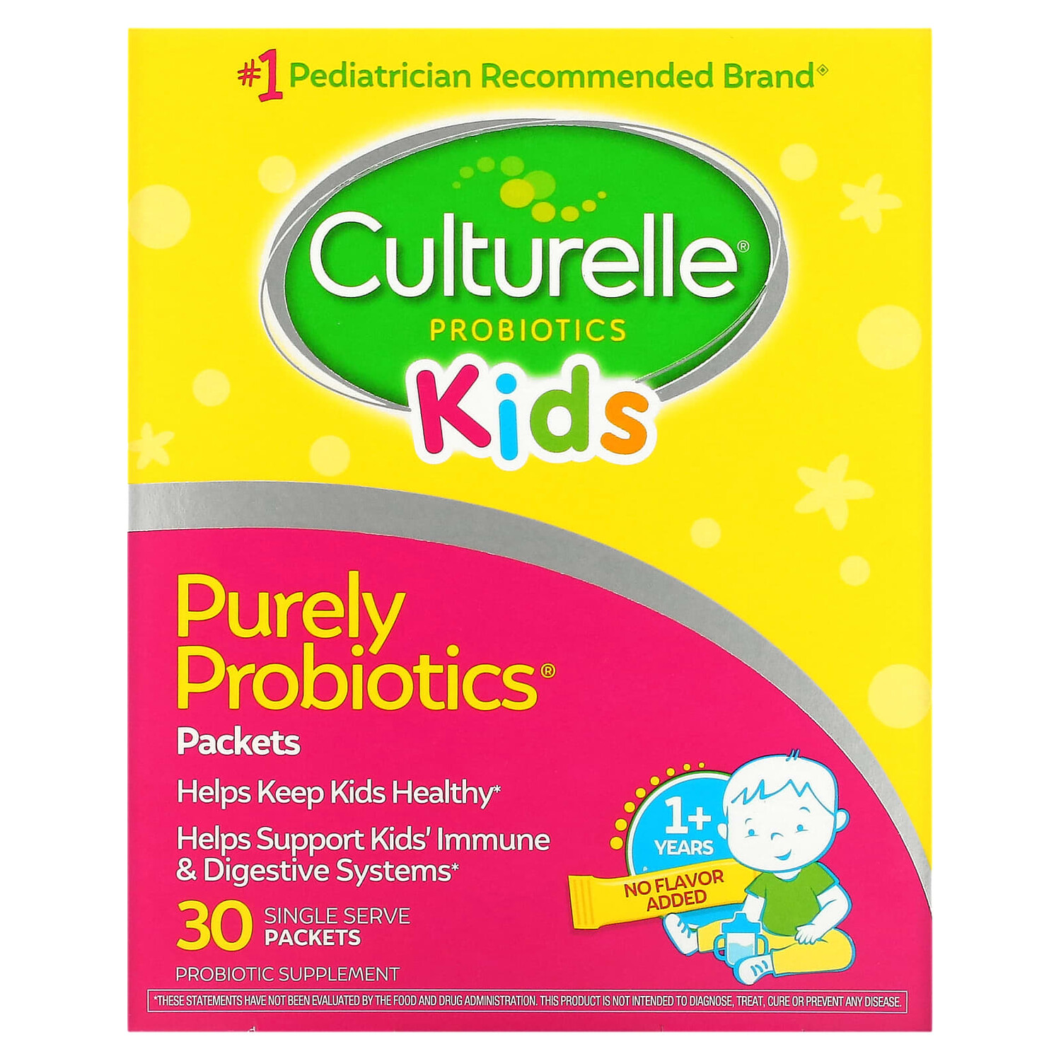 

Чистые пробиотики для детей, 30 порционных пакетиков, Culturelle