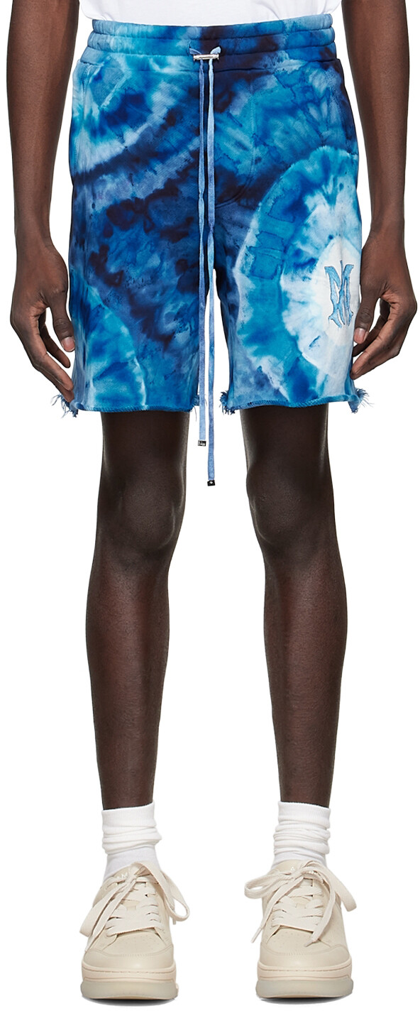 

Синие хлопковые шорты AMIRI