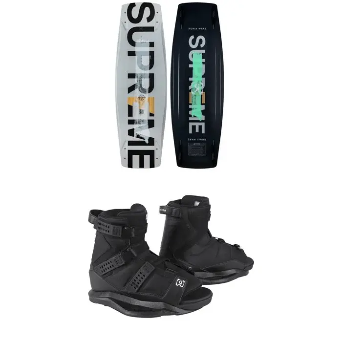 

Комплект для вейкбординга Ronix Supreme ​+ Anthem 2022, 2 продукта, белый/черный