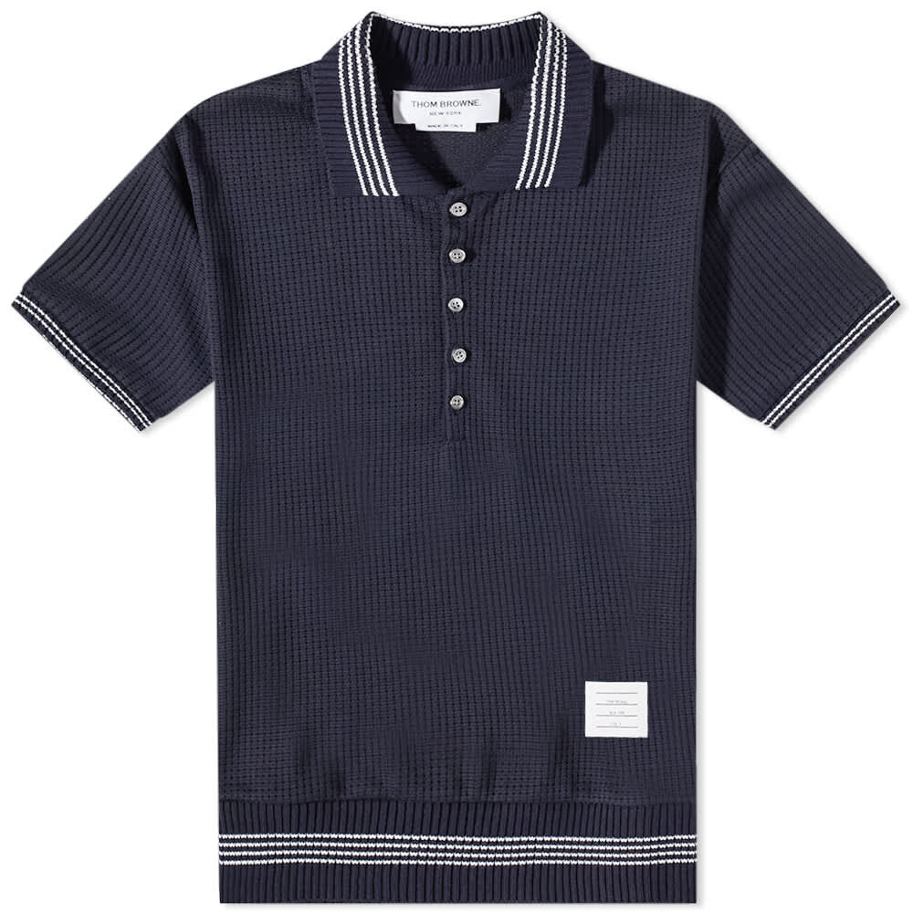 

Футболка Thom Browne Tipped Polo, Серый