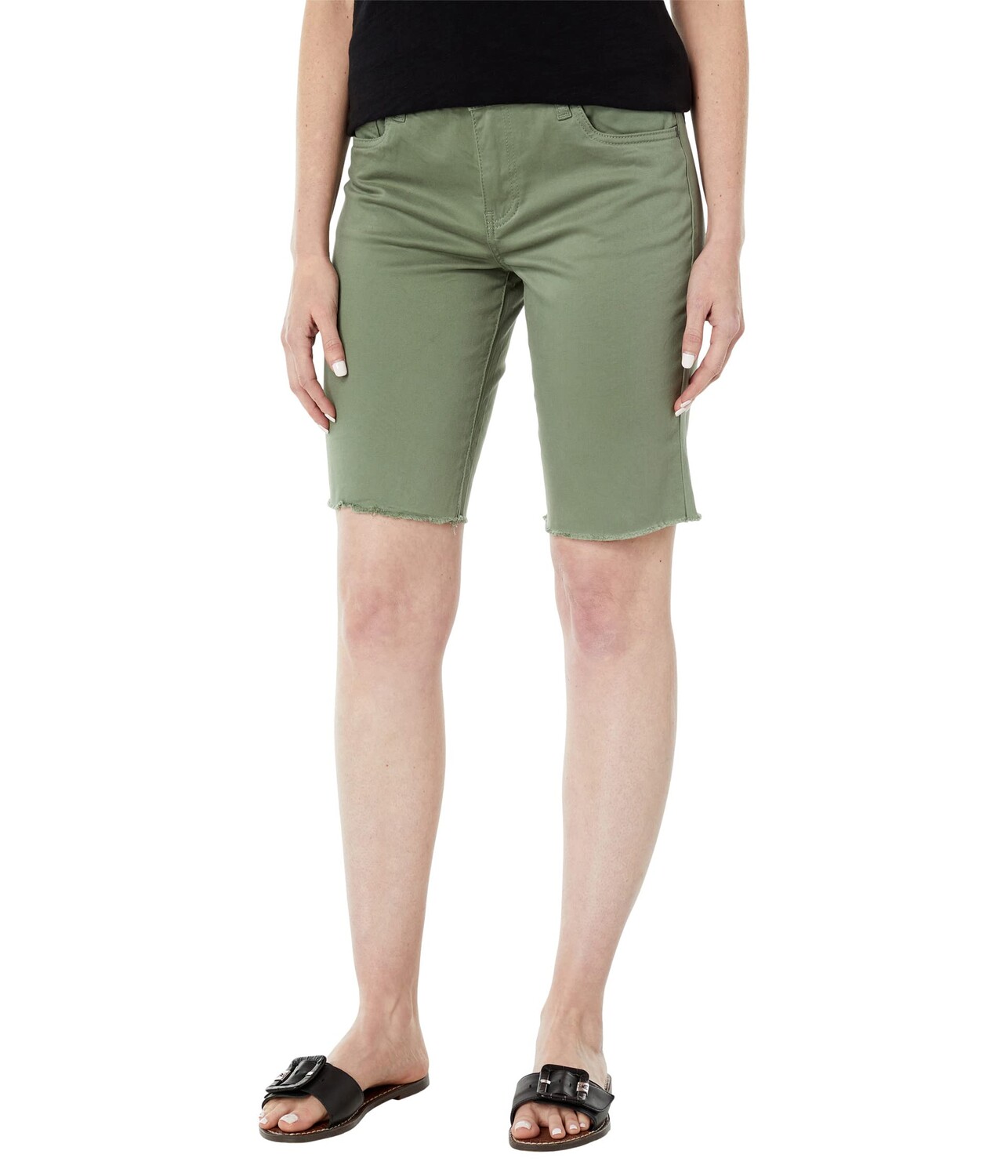 

Шорты KUT from the Kloth, Sophie Bermuda-Five-Pockets Fray Hem