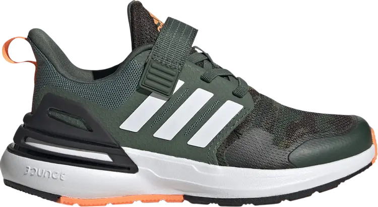 

Кроссовки Adidas RapidaSport Bounce Strap Little Kid 'Camo', черный