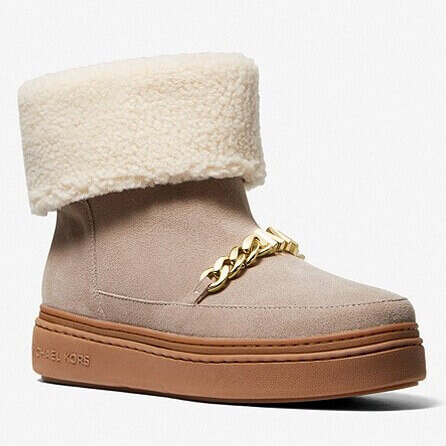 

Полусапоги Michael Michael Kors Chapman Faux Suede, бежевый/серый