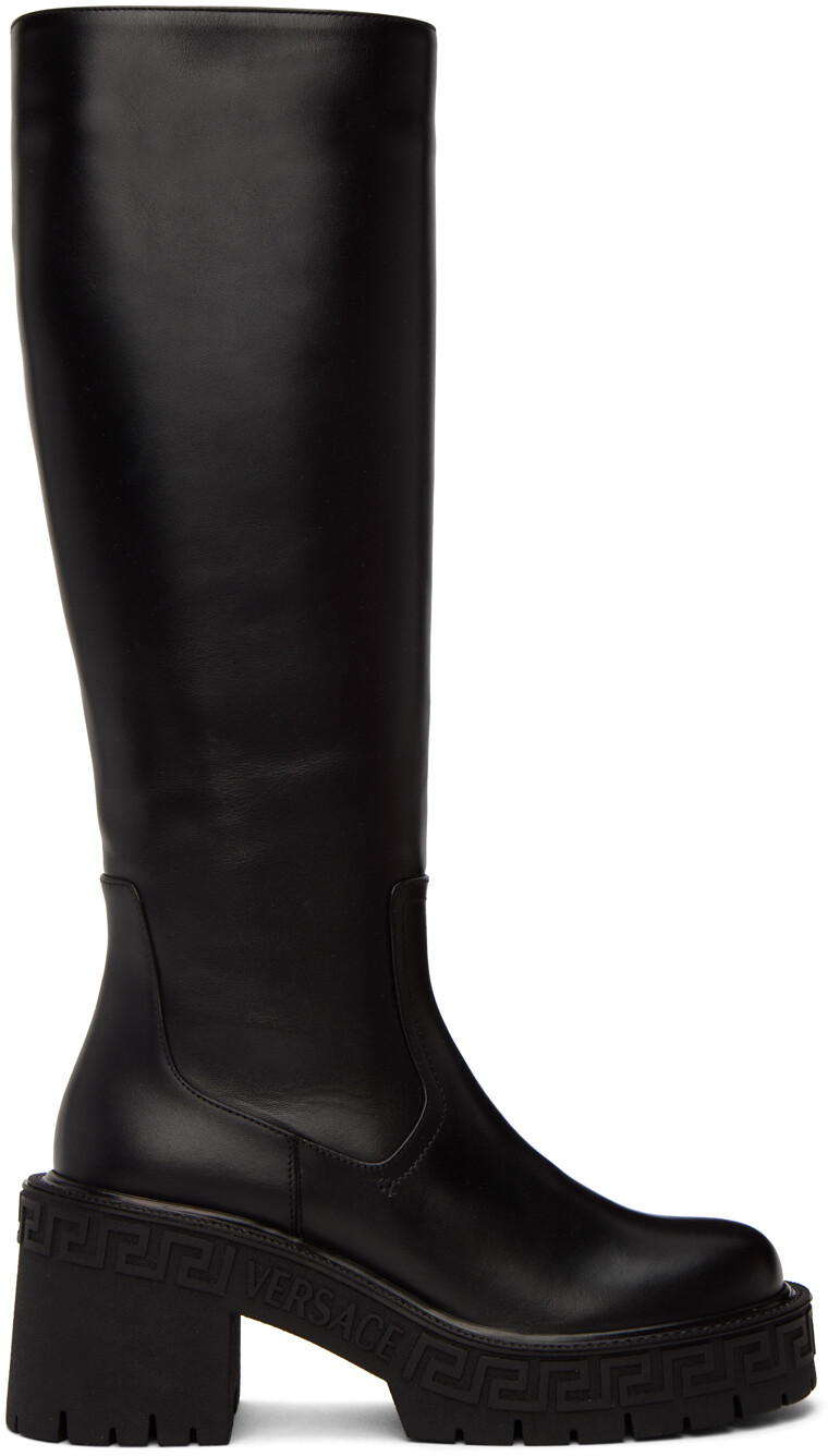 

Черные сапоги Greca Versace, Черный