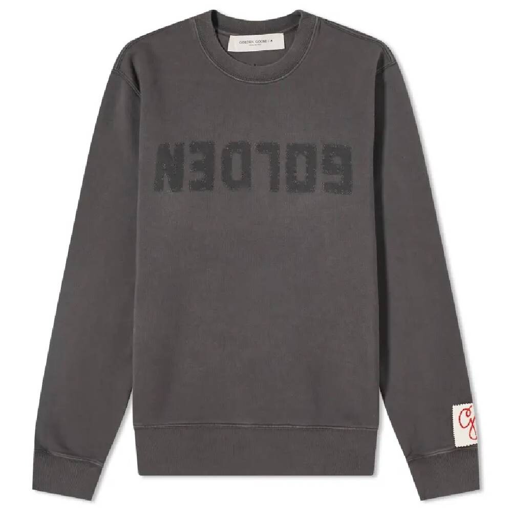 

Толстовка Golden Goose Golden Distressed Crew, темно-серый