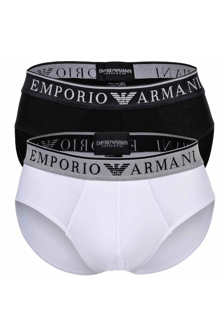 

Трусики с логотипом - 2 пары Emporio Armani, черный