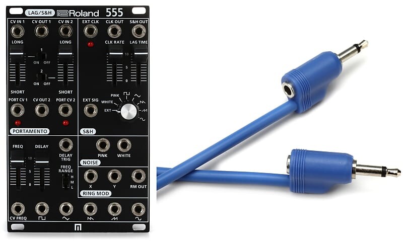 

Комплект модулей Roland System-500 555 Eurorack Utility с кабелем Tiptop Audio Stackable Eurorack Patch Cable — 70 см, синий Roland + Tiptop Audio SYS-555=1 Stackcable 70cm=1