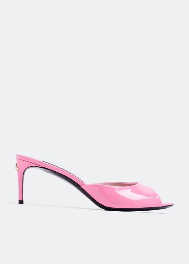 

Мюли DOLCE&GABBANA Patent leather mules, розовый