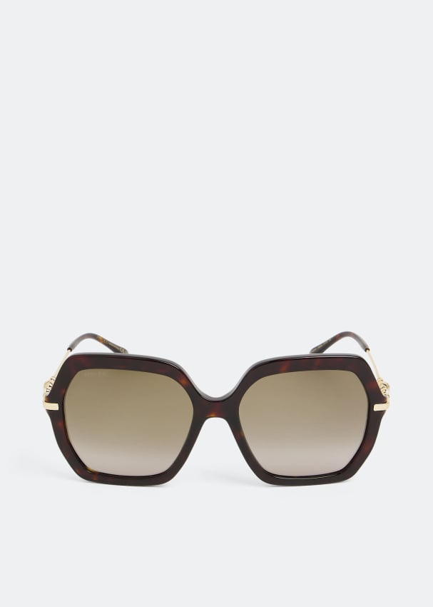 Солнечные очки JIMMY CHOO Esther sunglasses, коричневый солнечные очки jimmy choo auri sunglasses черный