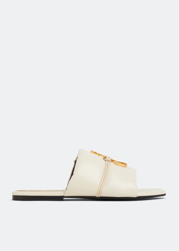 

Сандалии JW ANDERSON Anchor logo slide sandals, белый