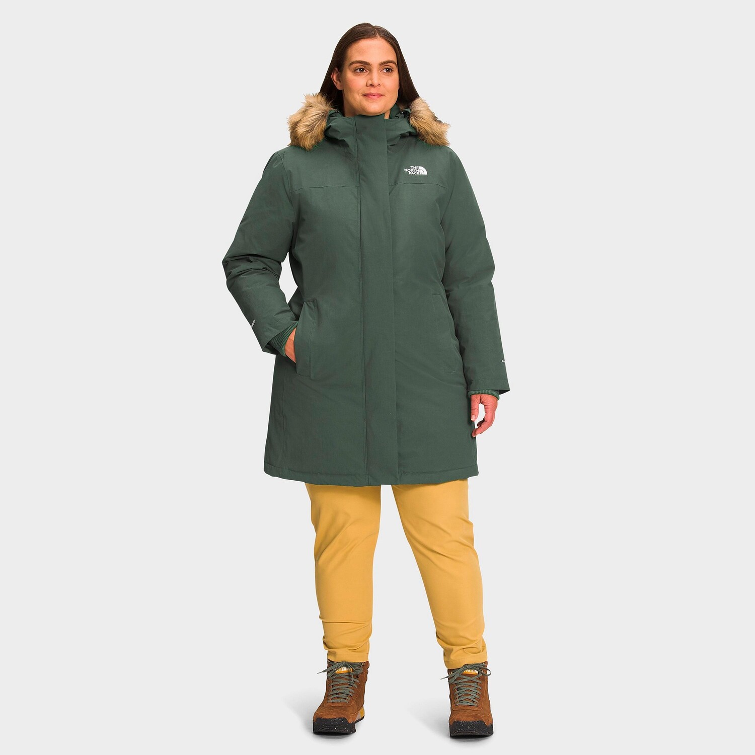 

Женская парка The North Face Arctic Parka (большие размеры), зеленый