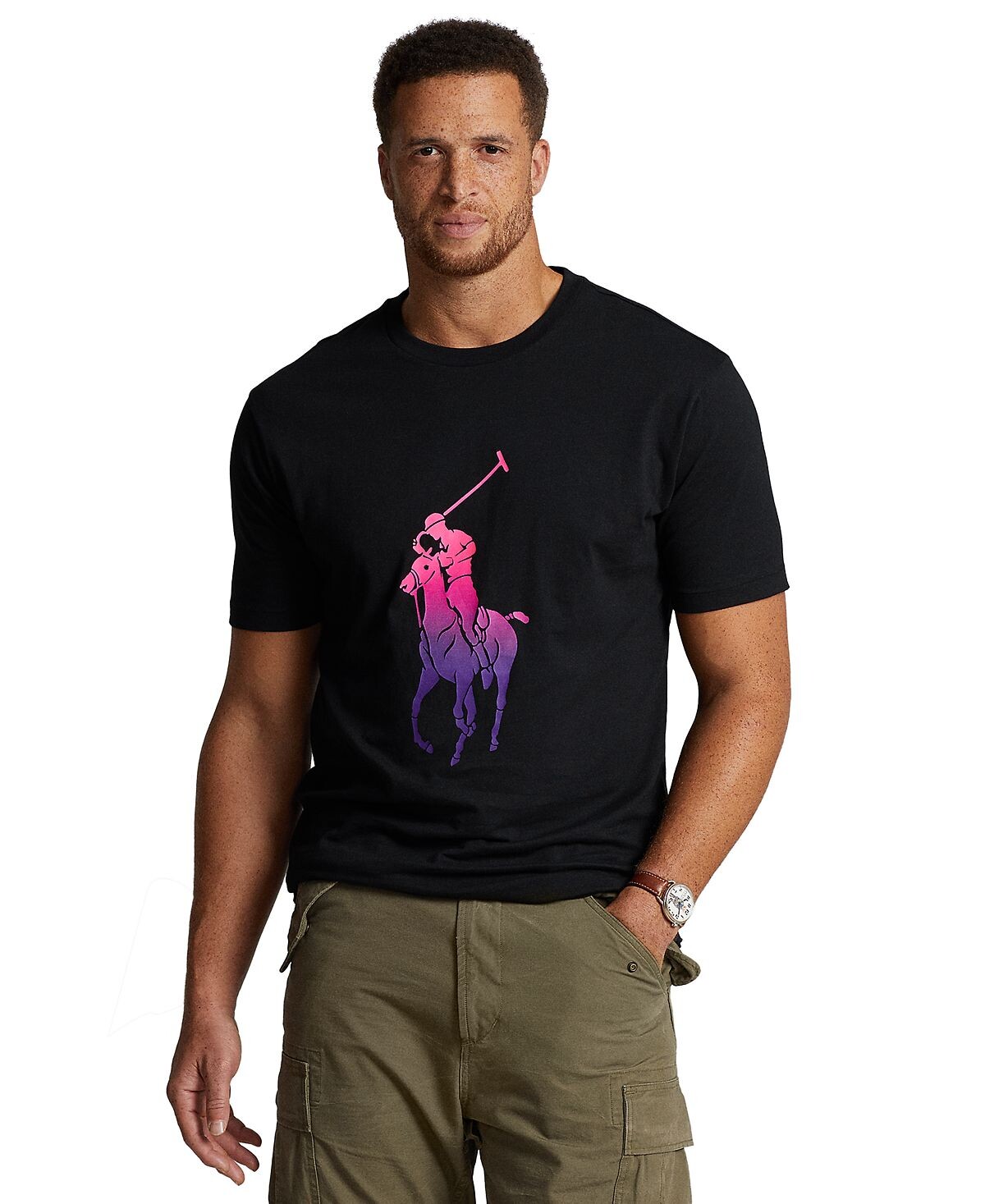 

Мужская футболка из джерси big & tall big pony Polo Ralph Lauren, мульти