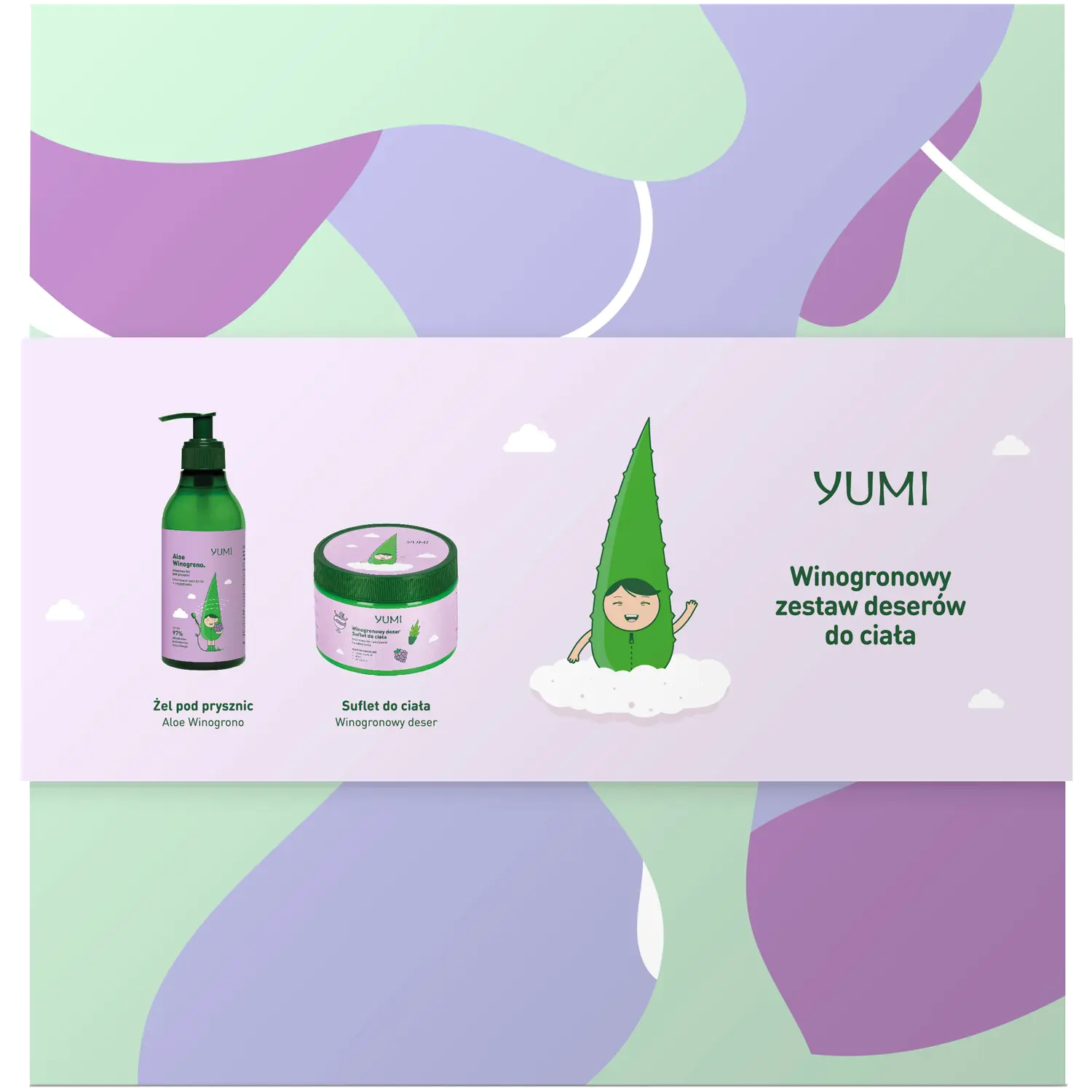 

Yumi Winogronowy Deser набор: гель для душа, 400 мл + суфле для тела, 300 мл