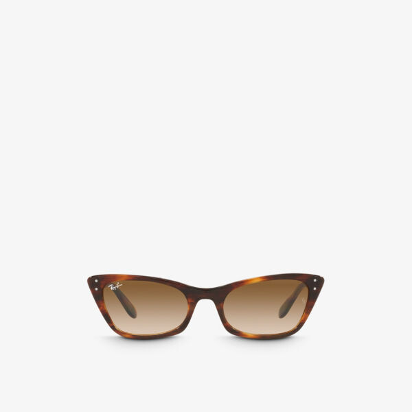 

Солнцезащитные очки «кошачий глаз» RB2299 Lady Burbank из ацетата Ray-Ban, коричневый
