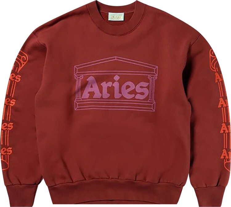 

Толстовка Aries Column Sweatshirt 'Rosewood', красный