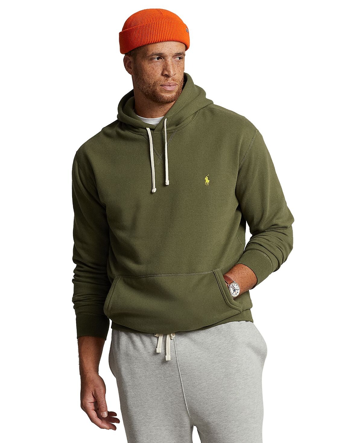 

Мужская флисовая худи большого и высокого роста rl Polo Ralph Lauren, мульти