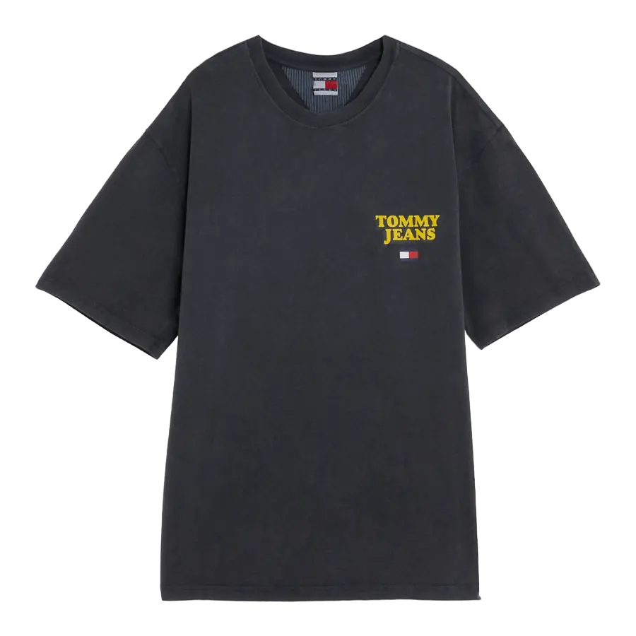 

Футболка Tommy Jeans Smiley Back Logo, темно-серый