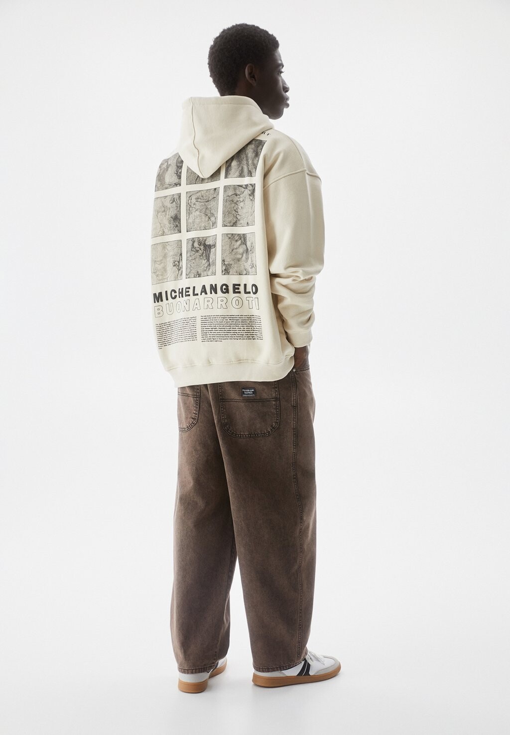 

Толстовка The Met Michelangelo PULL&BEAR, бежевый