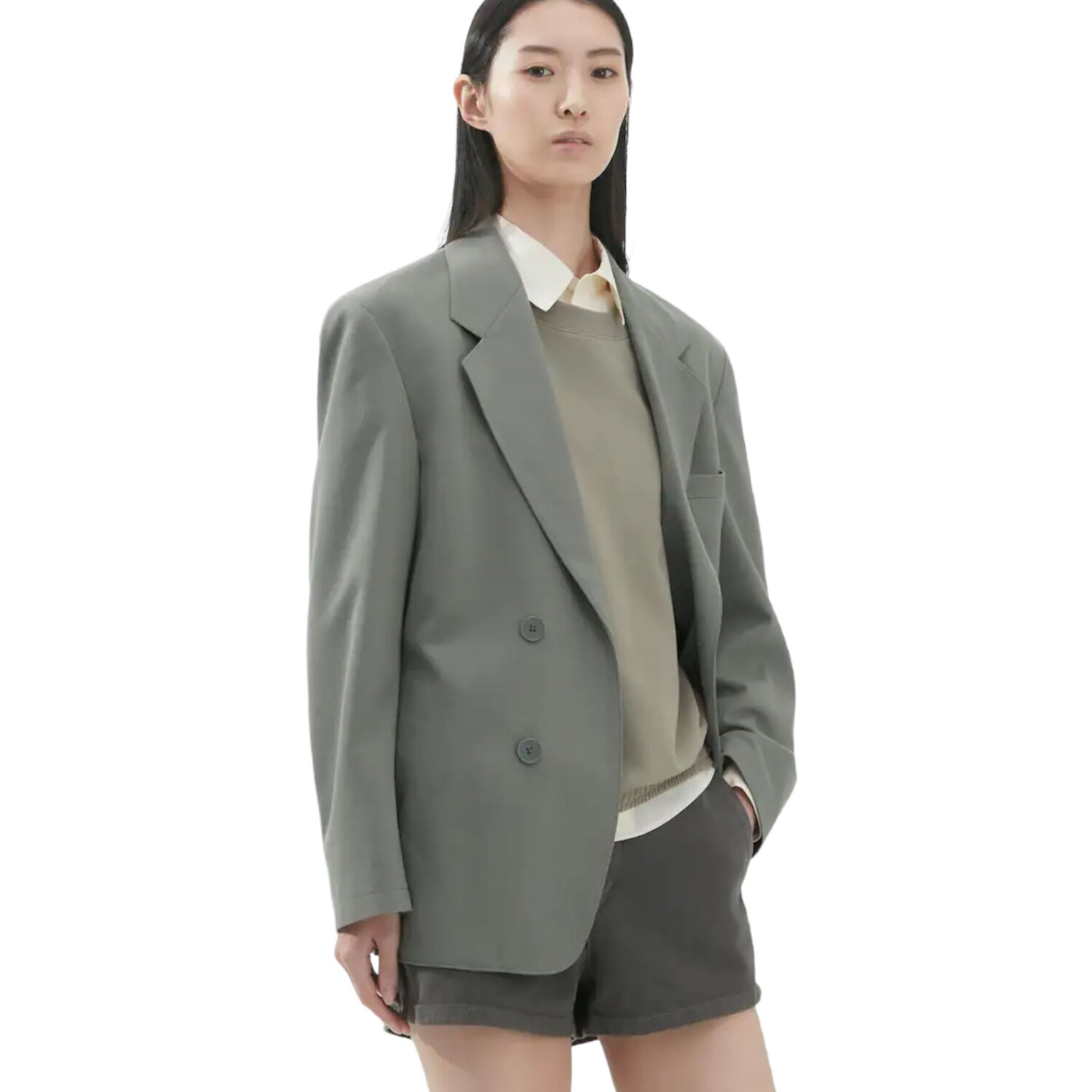 

Пиджак Uniqlo Jersey Tailored, серый