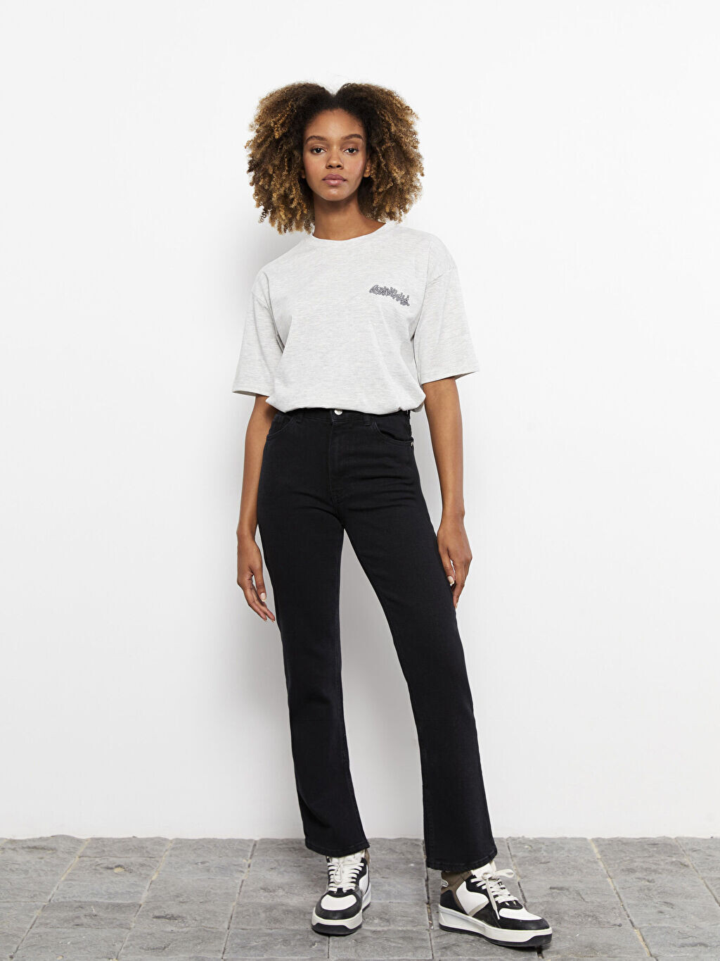 

Прямые женские джинсы с высокой талией LCW Jeans