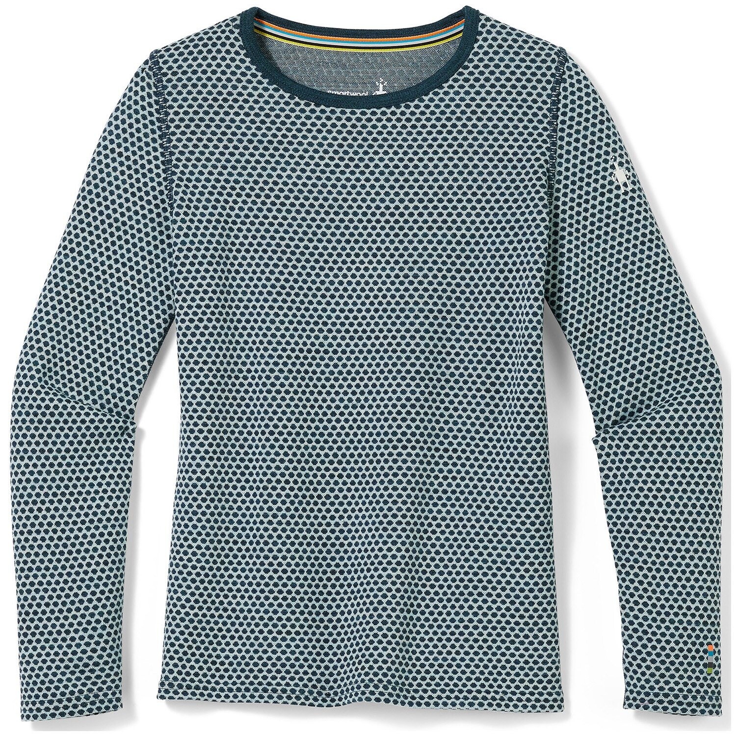 

Топ с круглым вырезом Smartwool Merino 250 Baselayer Pattern - детский, серый