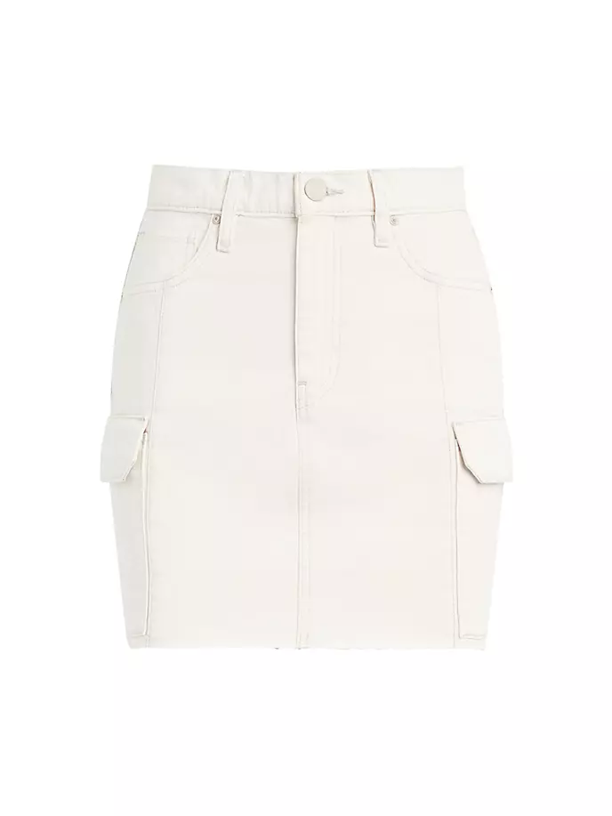 

Хлопковая мини-юбка Viper Cargo Hudson Jeans, цвет first egret