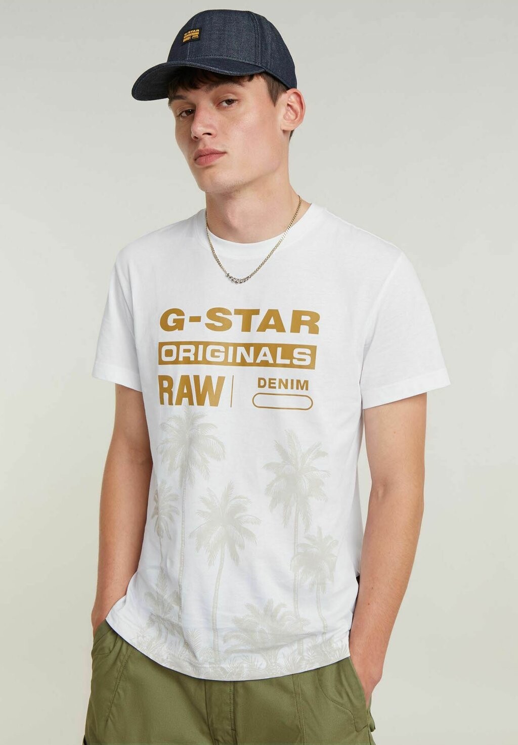 

Футболка с принтом PALM ORIGINALS G-STAR, белый