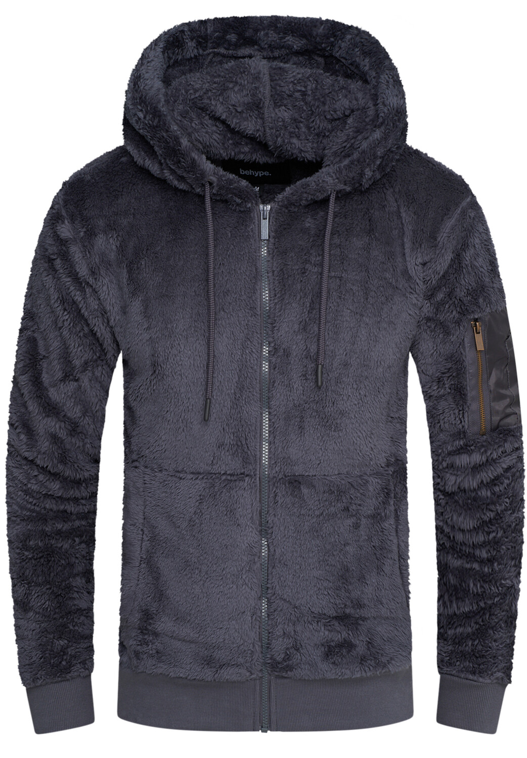 

Толстовка behype Teddy Zip, темно-серый