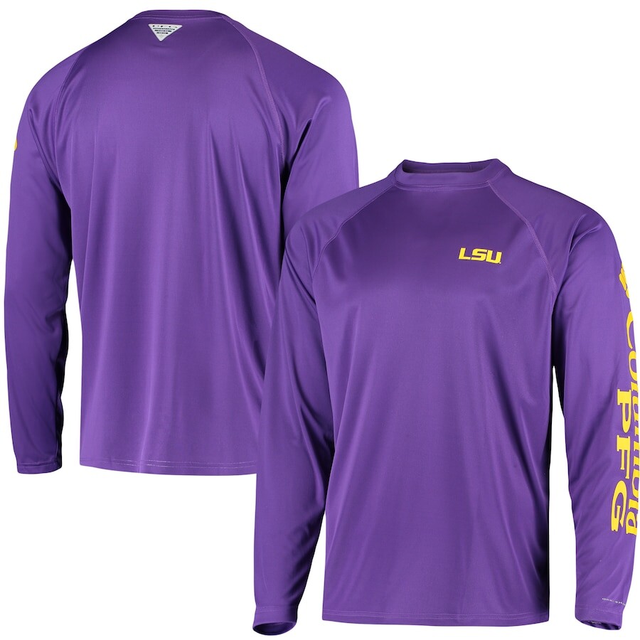 

Футболка с длинным рукавом Columbia Lsu Tigers, фиолетовый
