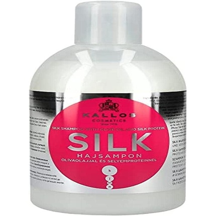Kjmn восстанавливающий шампунь для волос Silk, 1000 мл, Kallos kallos шампунь kjmn omega восстанавливающий для поврежденных волос 1000 мл