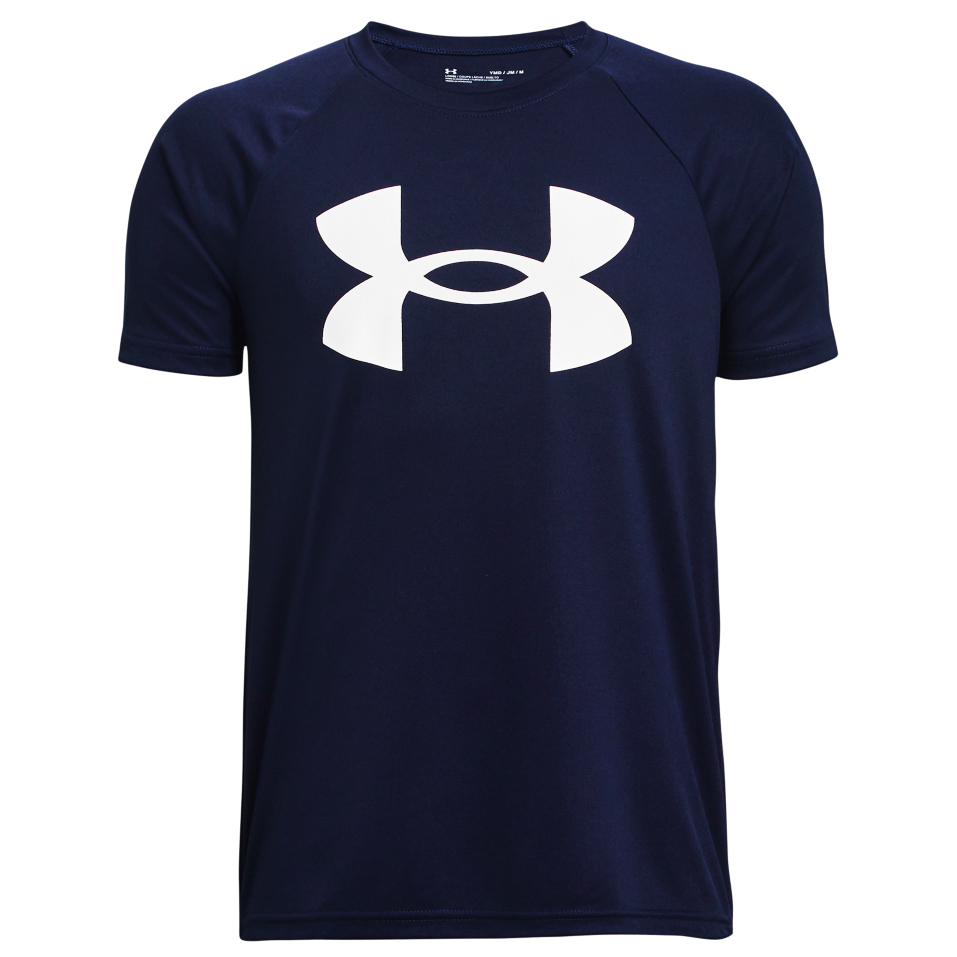 Функциональная рубашка Under Armour Kid's Tech Big Logo S/S, цвет Midnight Navy футболка under armour с короткими рукавами under armour светло серый