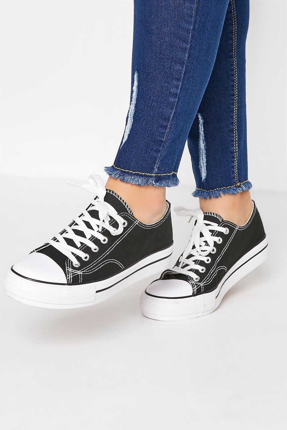 

Холщовые кроссовки на платформе широкого кроя Your Curve Yours, черный