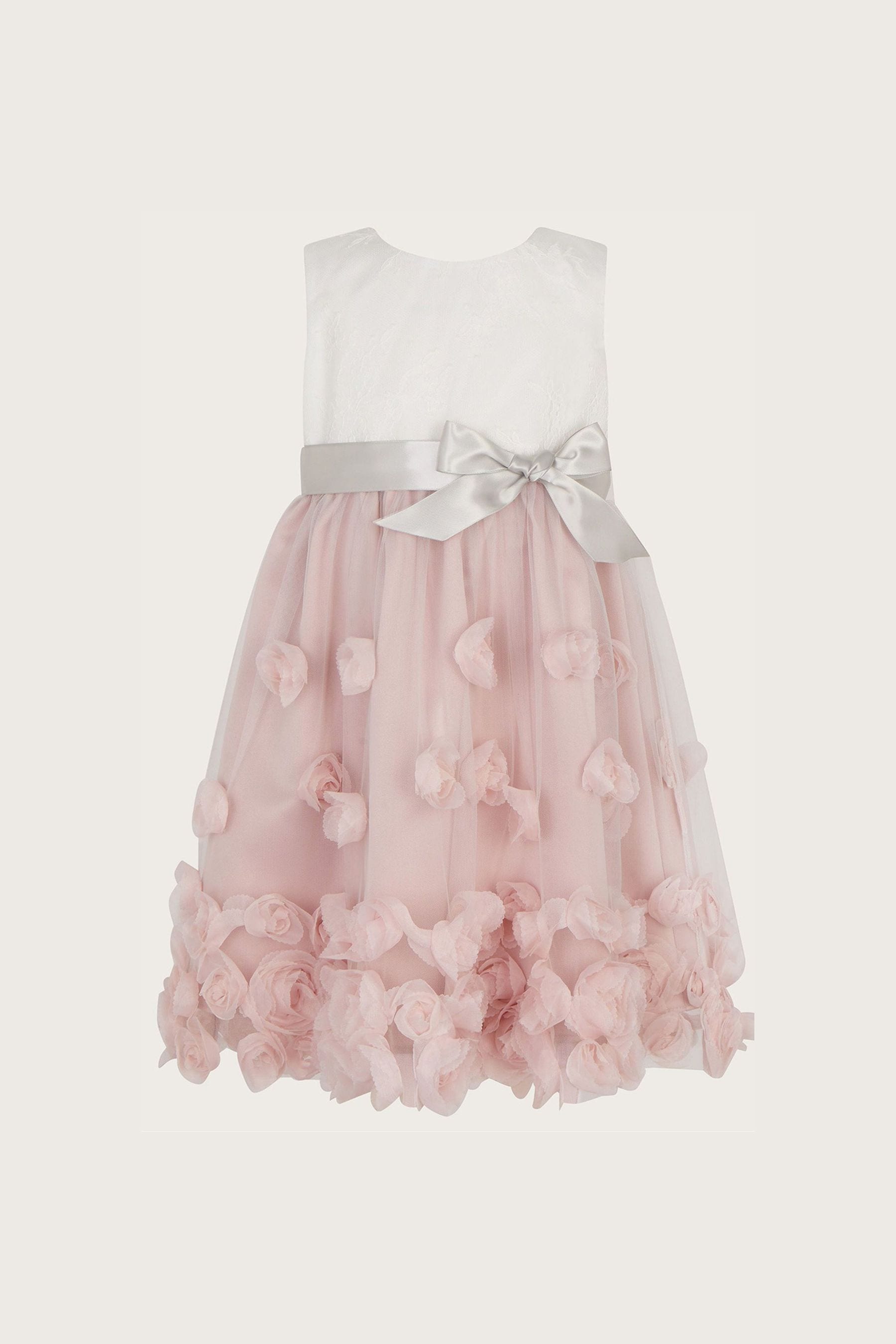 цена Ianthe розовое детское платье Monsoon, розовый