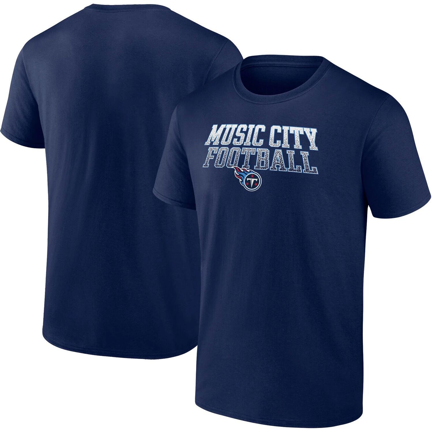 

Мужская футболка с логотипом Tennessee Titans Big & Tall Music City Football Fanatics