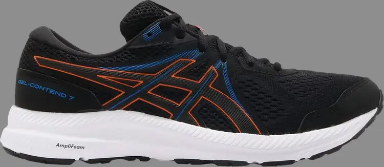 

Кроссовки gel contend 7 'black marigold orange' Asics, черный
