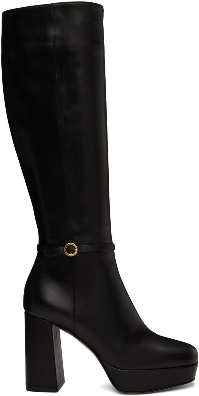 

Черные высокие сапоги Moreau Gianvito Rossi